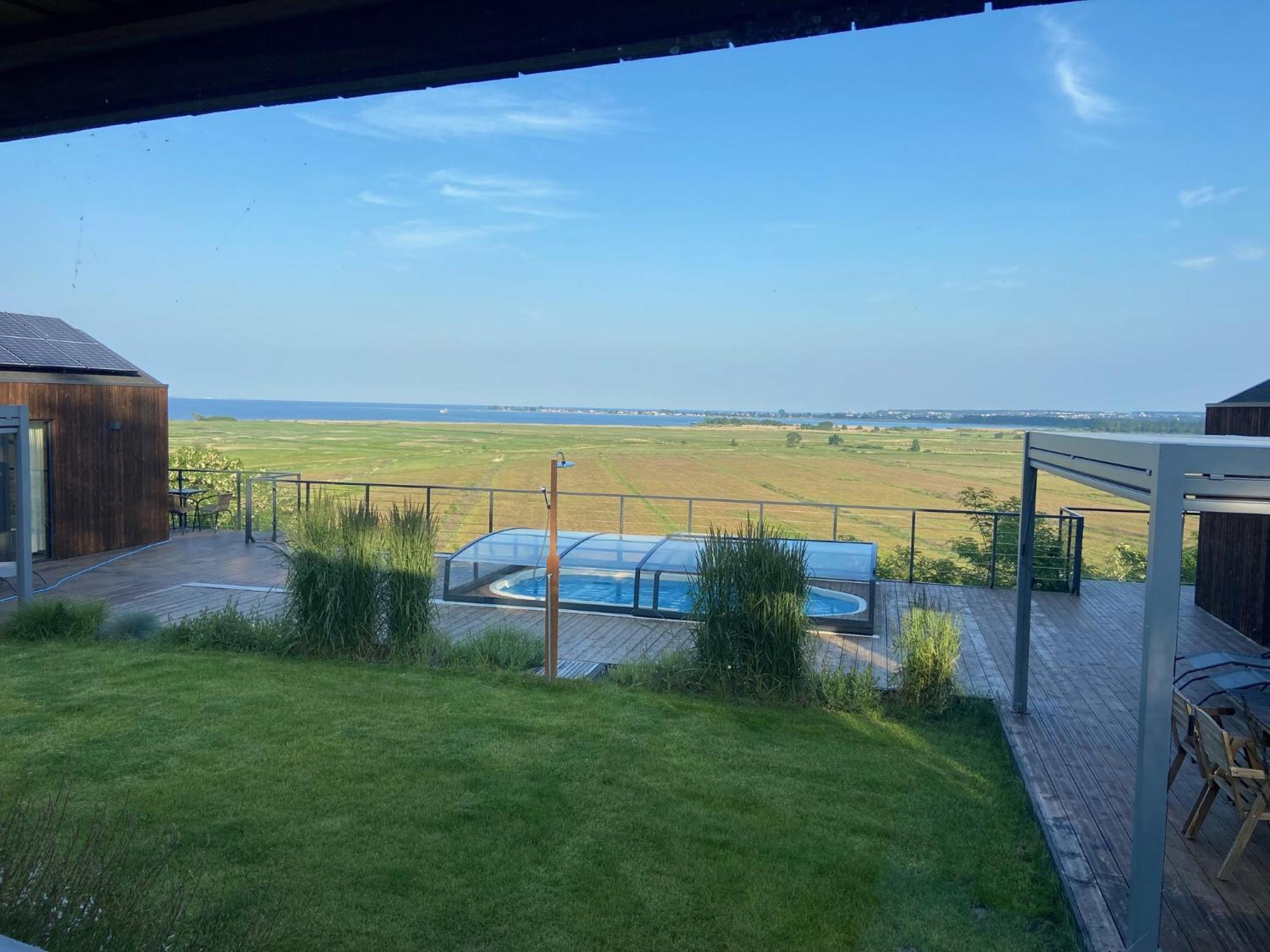 Nowe Domki Deluxe Z Widokiem Na Zatoke Z Basenem I Sauna Oslonino ภายนอก รูปภาพ